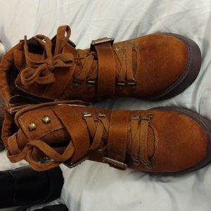 BRAND NEW NEVER WORN suede boots